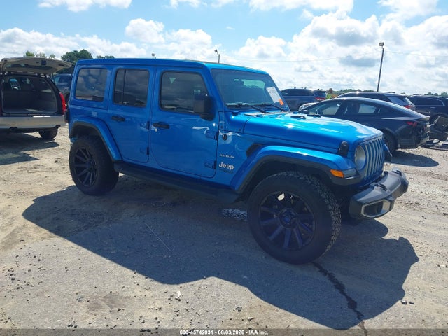 Auction sale of the 2022 Jeep Wrangler Unlimited Sahara 4x4, vin: 1C4HJXEG5NW247923, lot number: 45742031