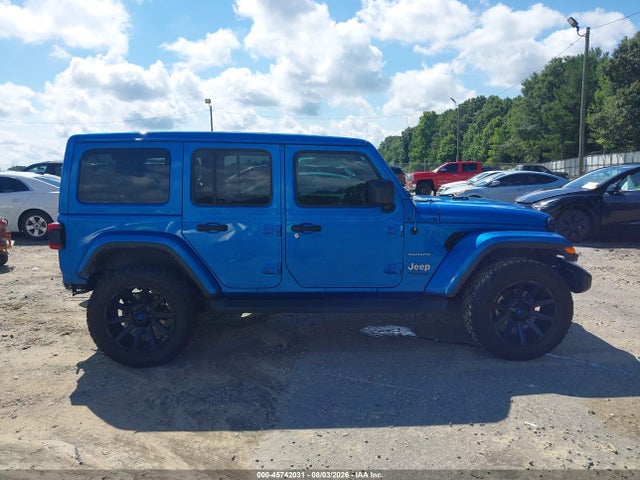45742031 :رقم المزاد ، 1C4HJXEG5NW247923 vin ، 2022 Jeep Wrangler Unlimited Sahara 4x4 مزاد بيع
