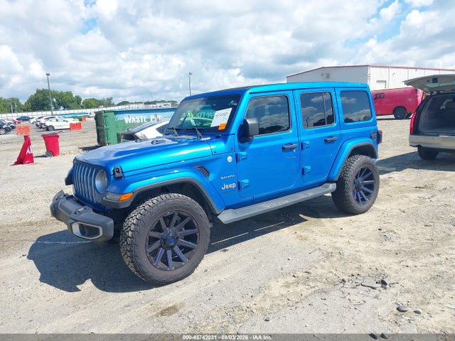 45742031 :رقم المزاد ، 1C4HJXEG5NW247923 vin ، 2022 Jeep Wrangler Unlimited Sahara 4x4 مزاد بيع