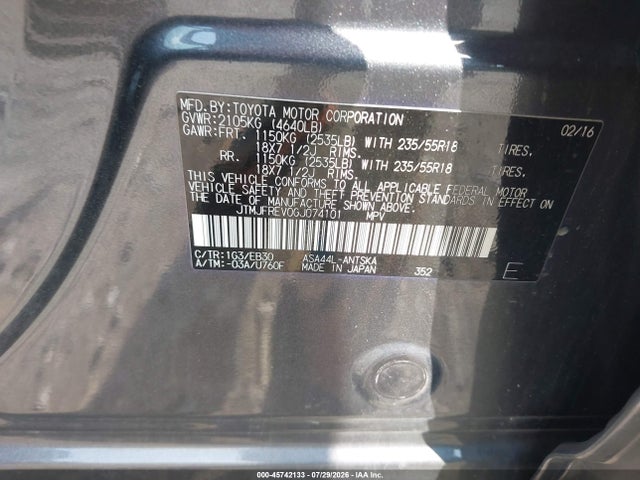 Toyota RAV4 SE 2016 JTMJFREV0GJ074101 Image 9