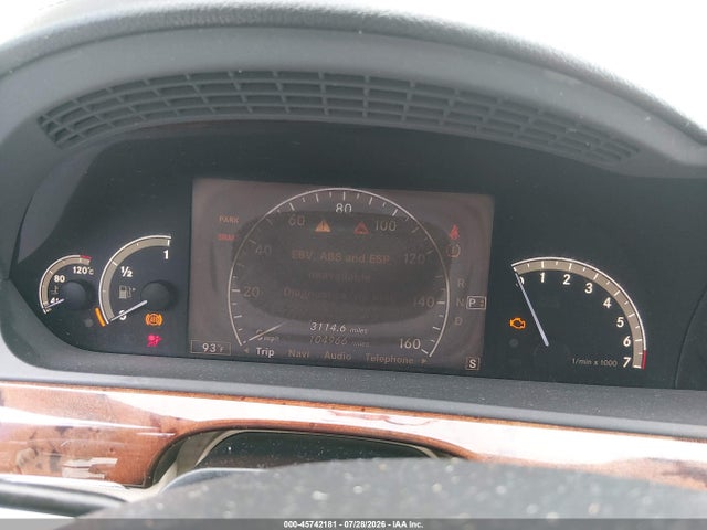 2009 Mercedes-benz S 550 4matic მანქანა იყიდება აუქციონზე, vin: WDDNG86X19A276494, აუქციონის ნომერი: 45742181