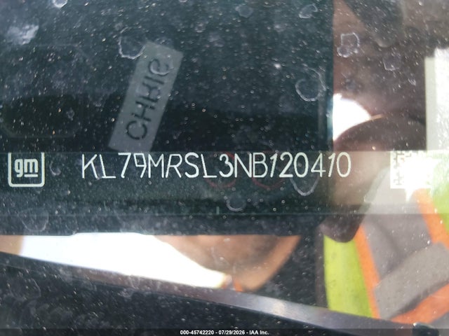 KL79MRSL3NB120410 Chevrolet Trailblazer Awd Lt