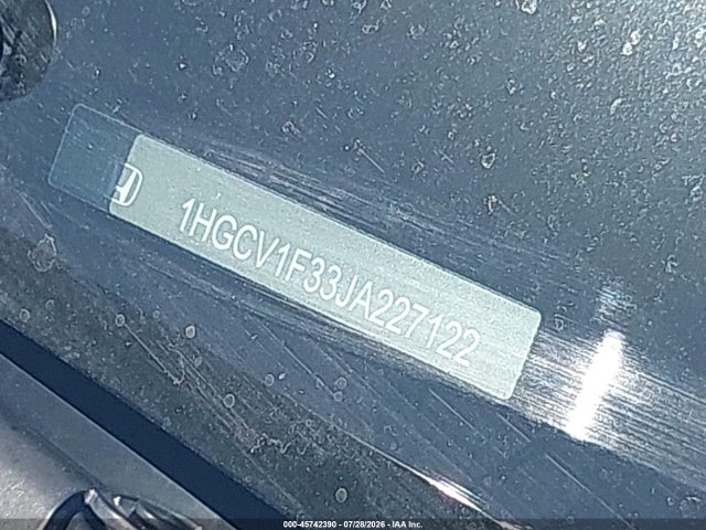 1HGCV1F33JA227122 Honda Accord Sport