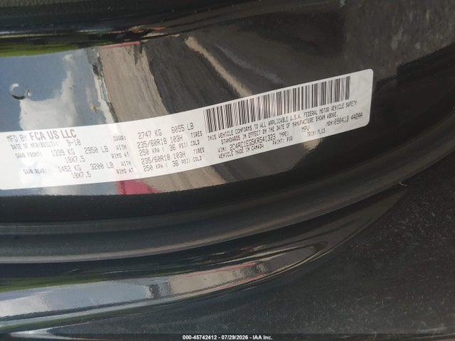 45742412 :رقم المزاد ، 2C4RC1EG5KR541323 vin ، 2019 Chrysler Pacifica Touring L Plus مزاد بيع