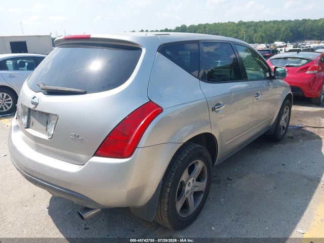 Продажа на аукционе авто 2004 Nissan Murano Sl, vin: JN8AZ08TX4W216843, номер лота: 45742755