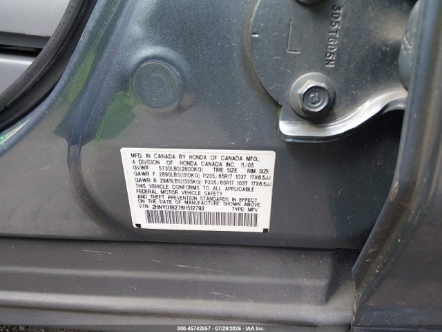 Продажа на аукционе авто 2006 Acura Mdx, vin: 2HNYD18276H512792, номер лота: 45742857