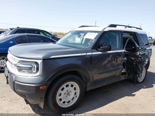 45742958 :رقم المزاد ، 3FMCR9GN9SRE39351 vin ، 2025 Ford Bronco Sport Heritage مزاد بيع