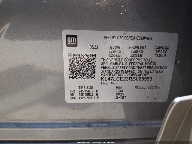 Продаж на аукціоні авто 2024 Buick Envista Avenir Fwd, vin: KL47LCE23RB025553, номер лоту: 45743211