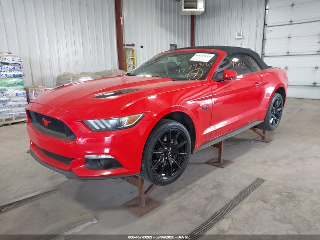 2017 Ford Mustang Gt Premium მანქანა იყიდება აუქციონზე, vin: 1FATP8FF9H5301499, აუქციონის ნომერი: 45743269