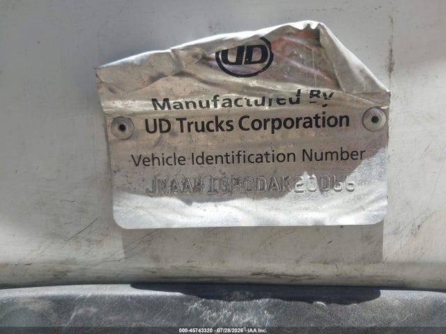 Aukcja sprzedaży 2013 Nissan Diesel Ud2600, vin: JNAA410H0DAK20066, numer aukcji: 45743320