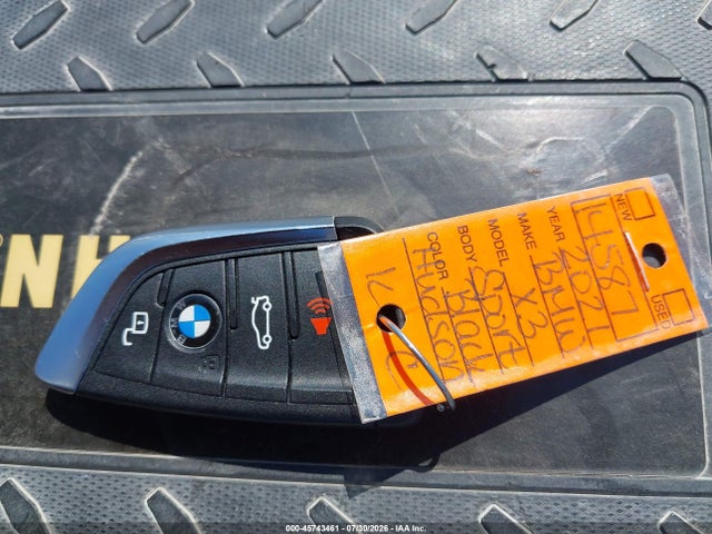 Продаж на аукціоні авто 2021 Bmw X3 Sdrive30i, vin: 5UXTY3C02M9E33342, номер лоту: 45743461