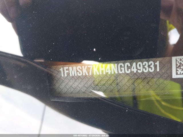 Aukcja sprzedaży 2022 Ford Explorer St-line, vin: 1FMSK7KH4NGC49331, numer aukcji: 45743682