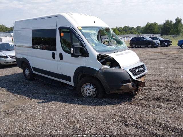 45743690 :رقم المزاد ، 3C6TRVBG7KE509210 vin ، 2019 Ram Promaster 1500 High Roof 136 Wb مزاد بيع