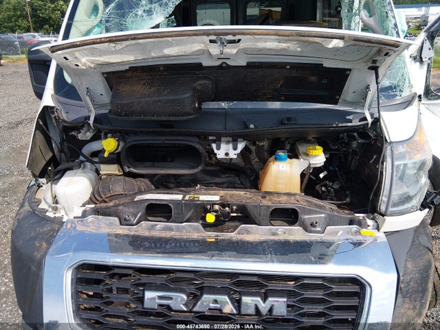 45743690 :رقم المزاد ، 3C6TRVBG7KE509210 vin ، 2019 Ram Promaster 1500 High Roof 136 Wb مزاد بيع