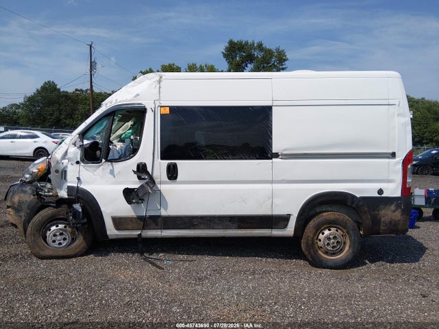45743690 :رقم المزاد ، 3C6TRVBG7KE509210 vin ، 2019 Ram Promaster 1500 High Roof 136 Wb مزاد بيع