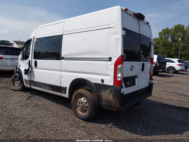45743690 :رقم المزاد ، 3C6TRVBG7KE509210 vin ، 2019 Ram Promaster 1500 High Roof 136 Wb مزاد بيع