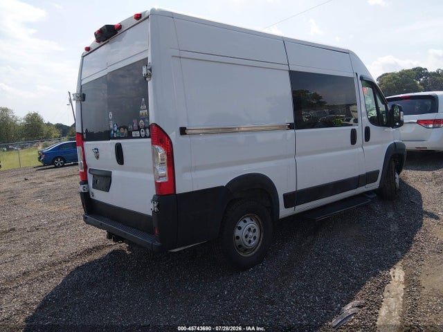45743690 :رقم المزاد ، 3C6TRVBG7KE509210 vin ، 2019 Ram Promaster 1500 High Roof 136 Wb مزاد بيع