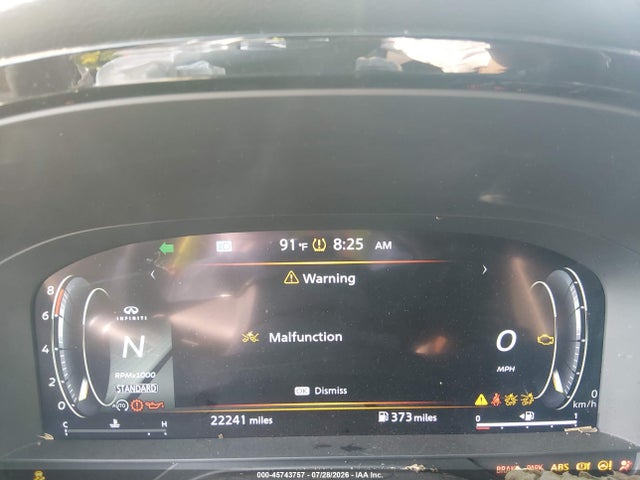 45743757 :رقم المزاد ، 5N1AL1FR2SC356583 vin ، 2025 Infiniti Qx60 Luxe مزاد بيع