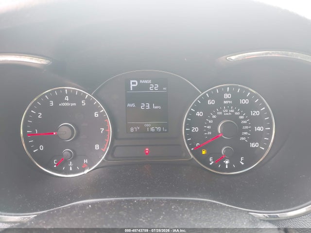 45743759 :رقم المزاد ، 3KPFK4A75HE052458 vin ، 2017 Kia Forte Lx مزاد بيع