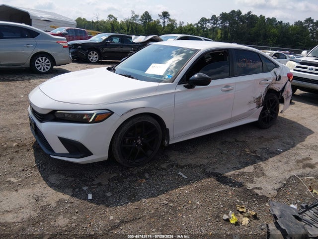 45743874 :رقم المزاد ، 2HGFE2F51NH549561 vin ، 2022 Honda Civic Sport مزاد بيع