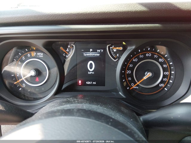 45743971 :رقم المزاد ، 1C6PJTAG9SL515385 vin ، 2025 Jeep Gladiator Nighthawk مزاد بيع