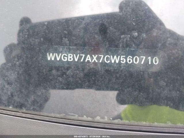 Aukcja sprzedaży 2012 Volkswagen Tiguan S, vin: WVGBV7AX7CW560710, numer aukcji: 45743973