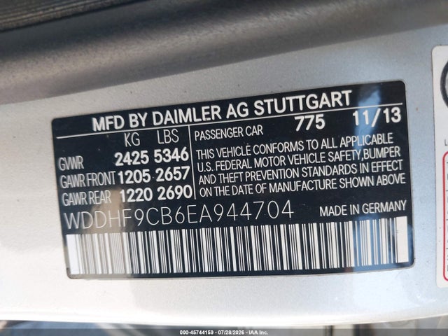 Продажа на аукционе авто 2014 Mercedes-benz E 63 Amg 4matic, vin: WDDHF9CB6EA944704, номер лота: 45744159