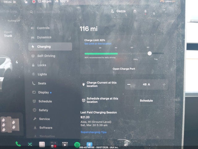 Продаж на аукціоні авто 2021 Tesla Model Y Long Range Dual Motor All-wheel Drive, vin: 5YJYGAEE8MF194275, номер лоту: 45744188