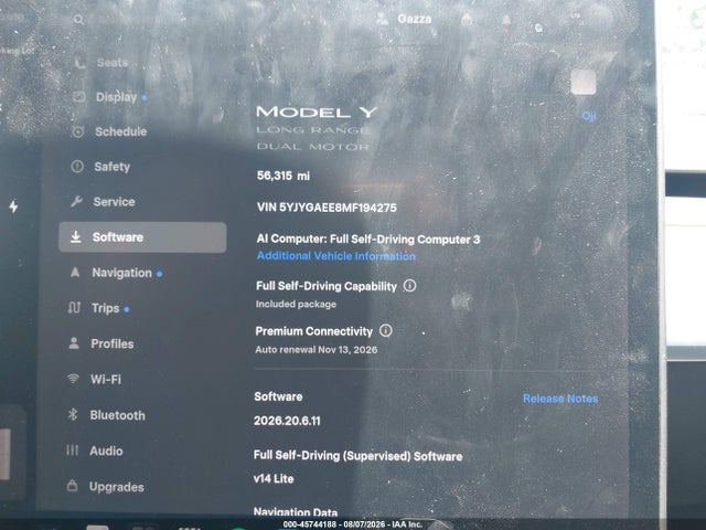 Продаж на аукціоні авто 2021 Tesla Model Y Long Range Dual Motor All-wheel Drive, vin: 5YJYGAEE8MF194275, номер лоту: 45744188