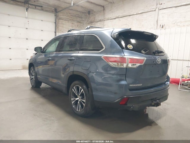 Toyota Highlander Xle V6 2016 5TDJKRFH0GS321351 Image 3