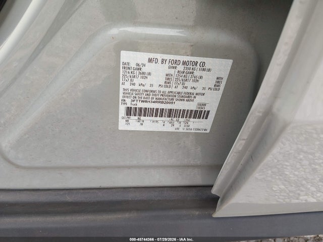 Ford Maverick Xlt 2024 3FTTW8H34RRB20051 Image 9