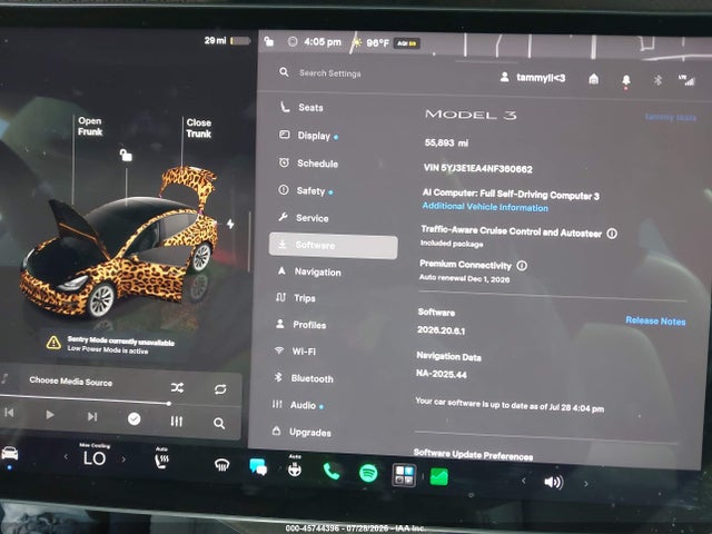 Aukcja sprzedaży 2022 Tesla Model 3 Rear-wheel Drive, vin: 5YJ3E1EA4NF360662, numer aukcji: 45744396