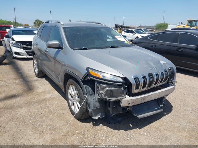 2016 Jeep Cherokee Latitude მანქანა იყიდება აუქციონზე, vin: 1C4PJLCB1GW355907, აუქციონის ნომერი: 45744442