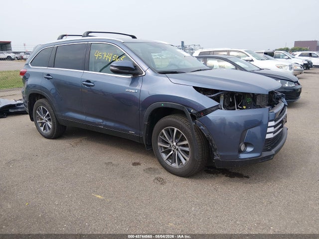 Toyota Highlander Hybrid Xle 2019 5TDJGRFH7KS070967 головне зображення