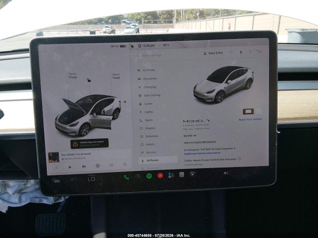 Aukcja sprzedaży 2021 Tesla Model Y Long Range Dual Motor All-wheel Drive, vin: 5YJYGDEE1MF262630, numer aukcji: 45744658