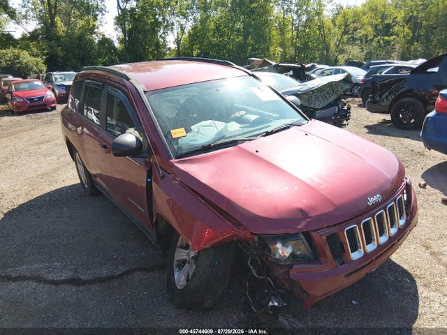 2014 Jeep Compass Sport მანქანა იყიდება აუქციონზე, vin: 1C4NJDBB3ED567716, აუქციონის ნომერი: 45744689