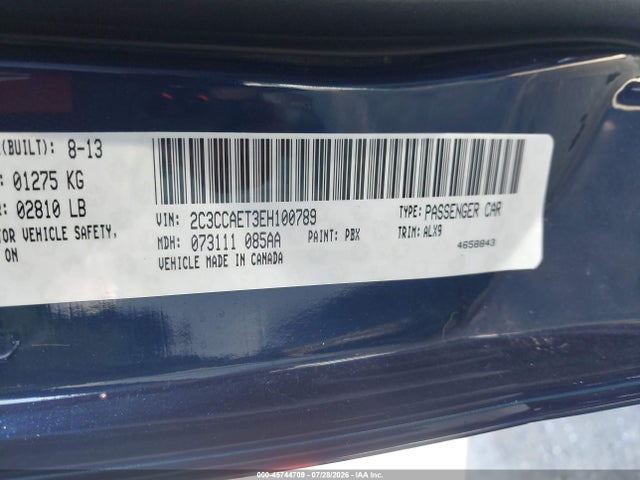 Chrysler 300C 2014 2C3CCAET3EH100789 Image 9