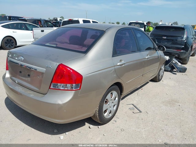 Продажа на аукционе авто 2008 Kia Spectra Ex, vin: KNAFE121885554955, номер лота: 45744740