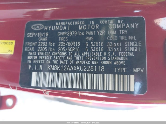 Hyundai Kona Se 2019 KM8K12AAXKU228118 Image 9
