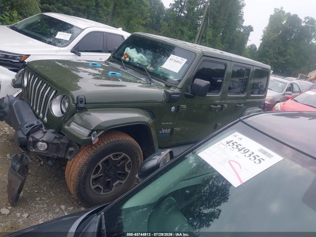 Aukcja sprzedaży 2021 Jeep Wrangler 4xe Unlimited Sahara 4x4, vin: 1C4JJXP63MW771432, numer aukcji: 45744912