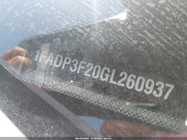 2016 Ford Focus Se მანქანა იყიდება აუქციონზე, vin: 1FADP3F20GL260937, აუქციონის ნომერი: 45744962