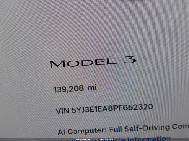 Tesla Model 3 Rear-wheel Drive 2023 5YJ3E1EA8PF652320 Image 15