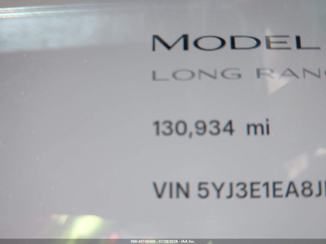 Aukcja sprzedaży 2018 Tesla Model 3, vin: 5YJ3E1EA8JF051027, numer aukcji: 45745466