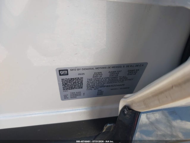 Chevrolet Equinox Ev Rs 2025 3GN7DSRP8SS224425 Image 9