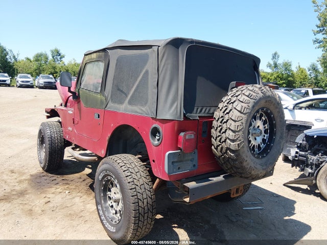 45745600 :رقم المزاد ، 1J4FY29P2WP730257 vin ، 1998 Jeep Wrangler Se مزاد بيع
