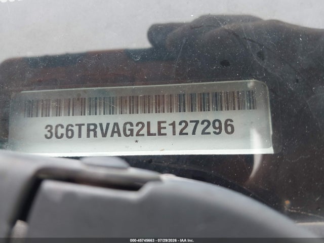 Aukcja sprzedaży 2020 Ram Promaster 1500 Low Roof 136 Wb, vin: 3C6TRVAG2LE127296, numer aukcji: 45745663