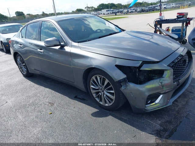 Продажа на аукционе авто 2018 Infiniti Q50 3.0t Luxe, vin: JN1EV7AR3JM440983, номер лота: 45745671