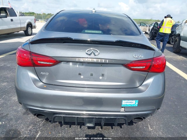 45745671 :رقم المزاد ، JN1EV7AR3JM440983 vin ، 2018 Infiniti Q50 3.0t Luxe مزاد بيع