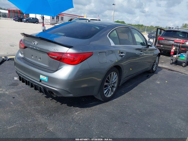 45745671 :رقم المزاد ، JN1EV7AR3JM440983 vin ، 2018 Infiniti Q50 3.0t Luxe مزاد بيع
