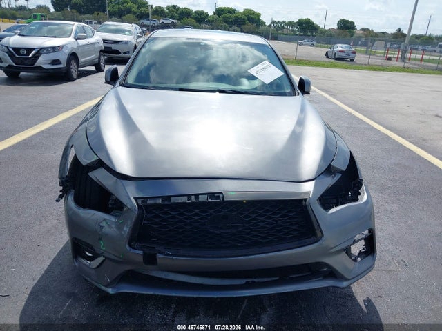 45745671 :رقم المزاد ، JN1EV7AR3JM440983 vin ، 2018 Infiniti Q50 3.0t Luxe مزاد بيع
